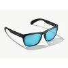 Bajio Swash Black Matte Frame - Trevally Blue Plastic Lens