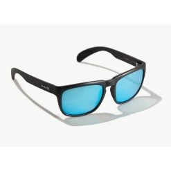 Bajio Swash Black Matte Frame - Trevally Blue Plastic Lens