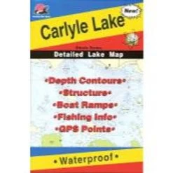 Fishing Hot Spots Carlyle Lake Map