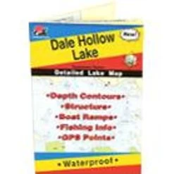 Fishing Hot Spots Dale Hollow Lake Map
