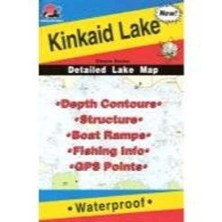 Fishing Hot Spots Kinkaid Lake Map