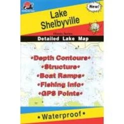 Fishing Hot Spots Lake Shelbyville Map
