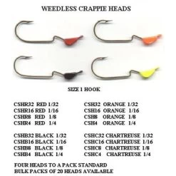 Slider Crappie Head 4pk